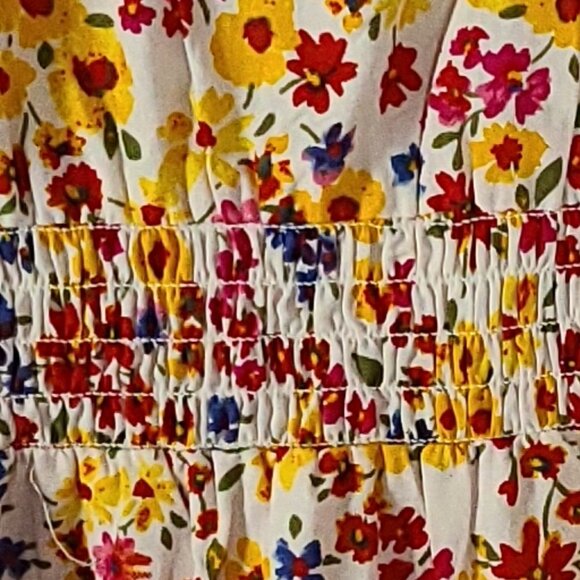 JOLIE & JOY BY FCT WITH LOVE FLORAL GIRLS SMOCKED ONE-PIECE DRESS SIZE XL 16 - Picture 5 of 11